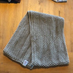 Tan knit infinity scarf